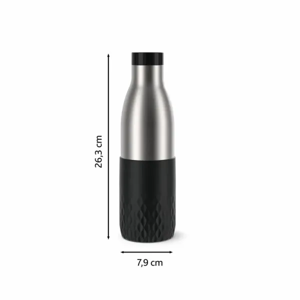 Термопляшка Bludrop, 700мл, чорна Tefal (N3111110) - Фото 2
