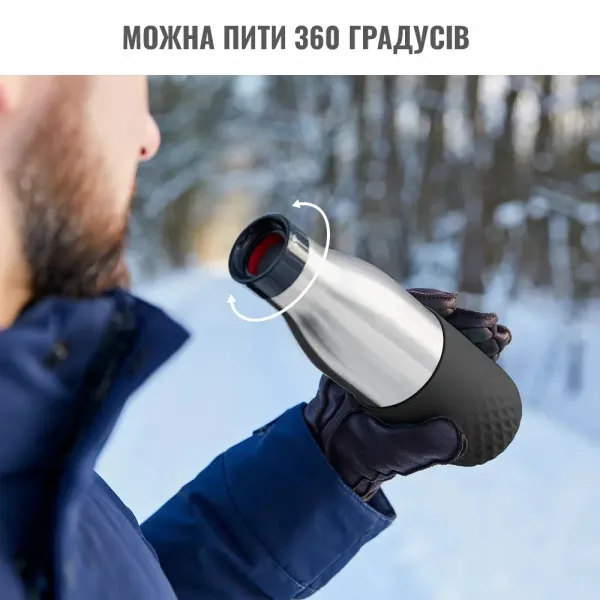 Термопляшка Bludrop, 700мл, чорна Tefal (N3111110) - Фото 7