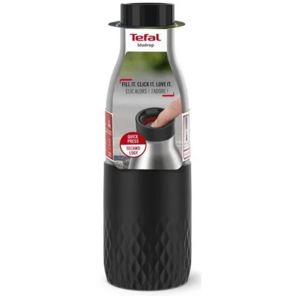 Термопляшка Bludrop soft touch, 500мл, графітова Tefal (N3110510) - Фото 4