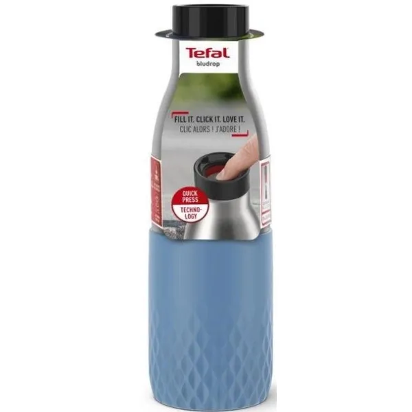 Термопляшка Bludrop soft touch, 500мл, синя Tefal (N3110710) - Фото 5