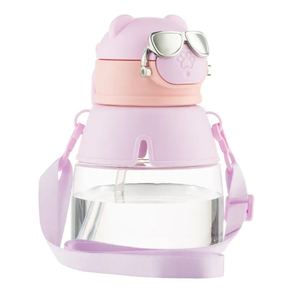 Пляшечка для води Ardesto 550 мл рожева Space (AR2255SP) - Фото 4
