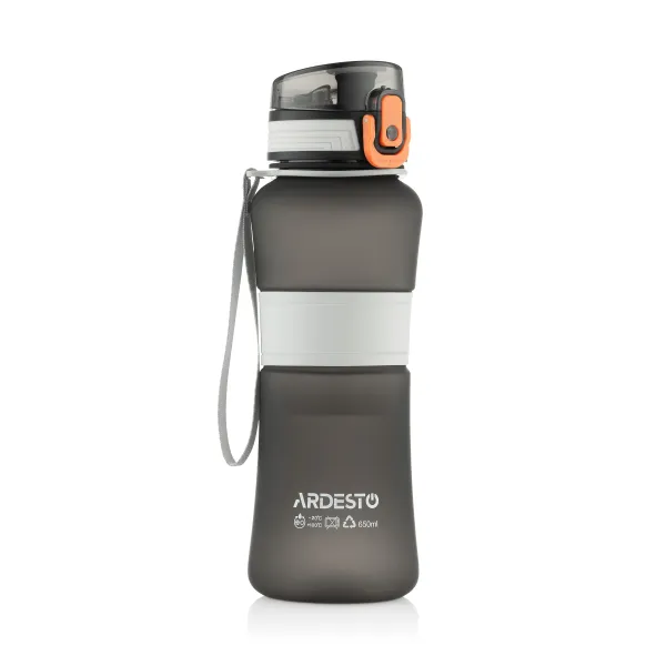 Бутылка для воды Ardesto 650 мл черная Balance (AR2265BL) - Фото 4