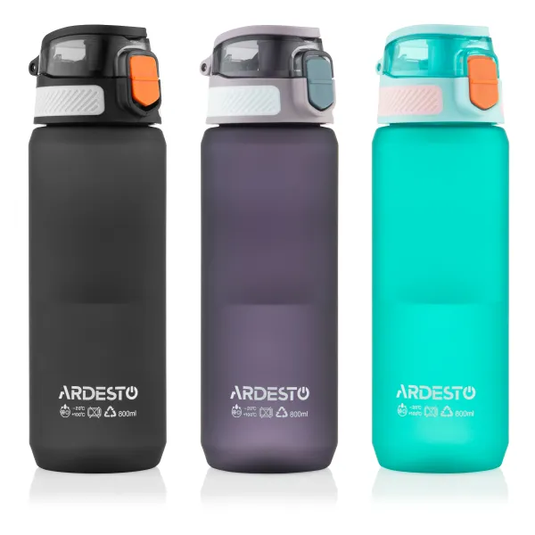 Пляшечка для води Ardesto 800 мл блакитна Matte (AR2281MB) - Фото 8