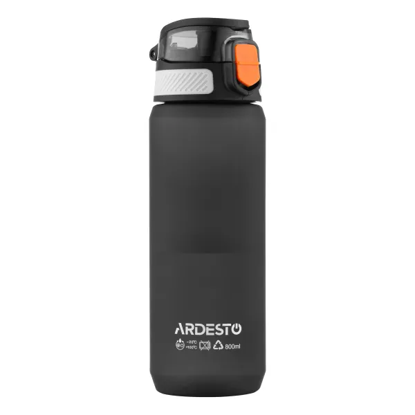 Пляшечка для води Ardesto 800 мл чорна Matte (AR2281ML) - Фото 3