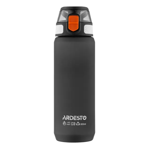 Пляшечка для води Ardesto 800 мл чорна Matte (AR2281ML) - Фото 2