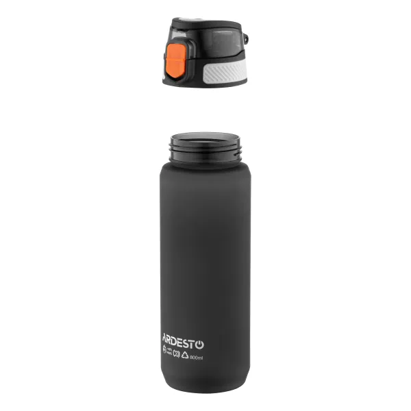 Пляшечка для води Ardesto 800 мл чорна Matte (AR2281ML) - Фото 5