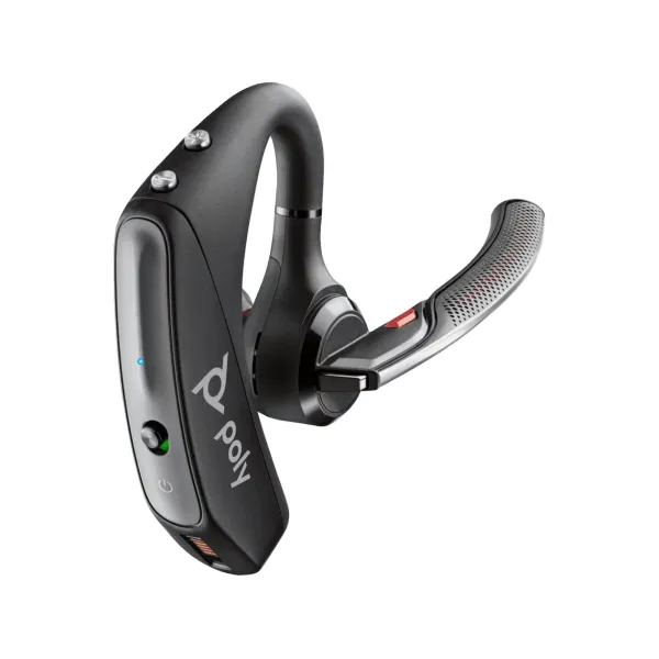 Гарнитура компьютерная стерео In-ear Voyager 5200 UC с адаптером BT600, USB-A, Bluetooth, чёрная Poly (7K2E1AA)