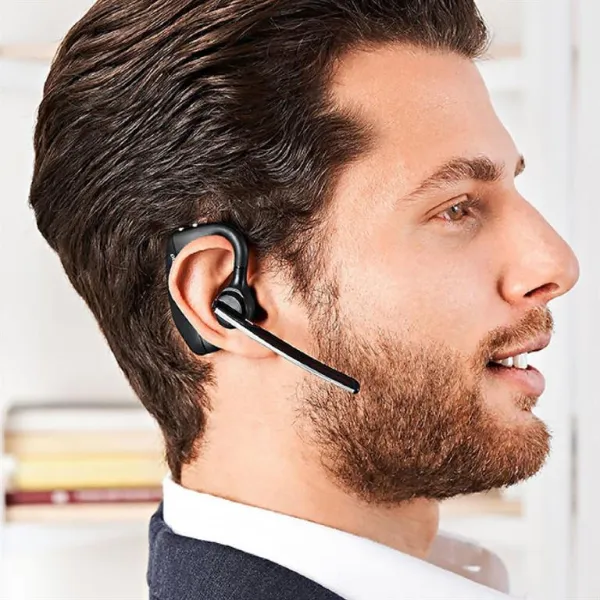 Гарнитура компьютерная стерео In-ear Voyager 5200 UC с адаптером BT600, USB-A, Bluetooth, чёрная Poly (7K2E1AA) - Фото 6