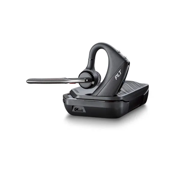 Гарнитура компьютерная стерео In-ear Voyager 5200 UC с адаптером BT600, USB-A, Bluetooth, чёрная Poly (7K2E1AA) - Фото 7