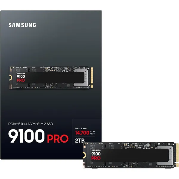 Накопитель SSD M.2 2TB PCIe 5.0 9100PRO Samsung (MZ-VAP2T0BW) - Фото 2