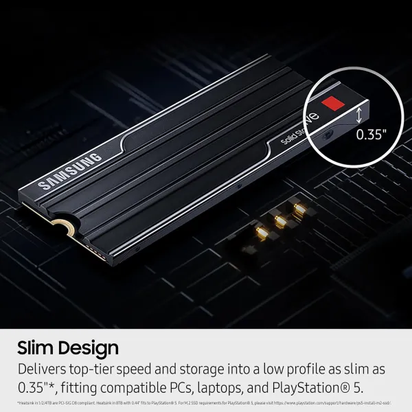 Накопитель SSD  M.2 1TB PCIe 5.0 9100PRO+ радиатор Samsung (MZ-VAP1T0CW) - Фото 7