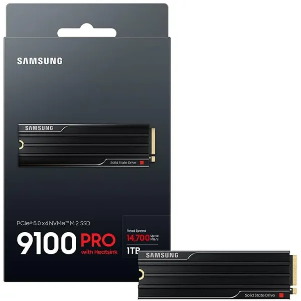 Накопитель SSD  M.2 1TB PCIe 5.0 9100PRO+ радиатор Samsung (MZ-VAP1T0CW) - Фото 11