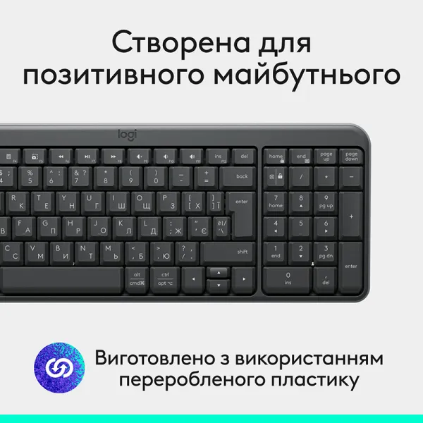Клавиатура беспроводная BT K250, UA, графитовая Logitech (920-013822) - Фото 7