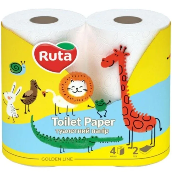 Папір туалетний Kids 4 рулони, 2 шари Ruta (58770283) Папір туалетний Kids 4 рулони, 2 шари Ruta (58770283)