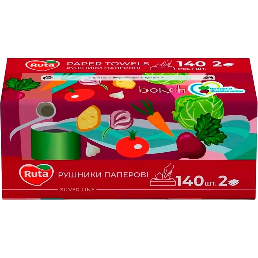 Рушники паперові V-складання, 140 арк Ruta (58770326) Рушники паперові V-складання, 140 арк Ruta (58770326)