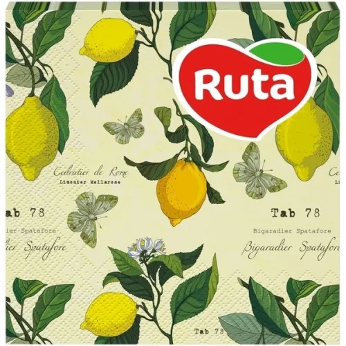Серветки Кухня Мікс 33х33, 20 арк, 2 шари, з друком Ruta (58769071) - Фото 1