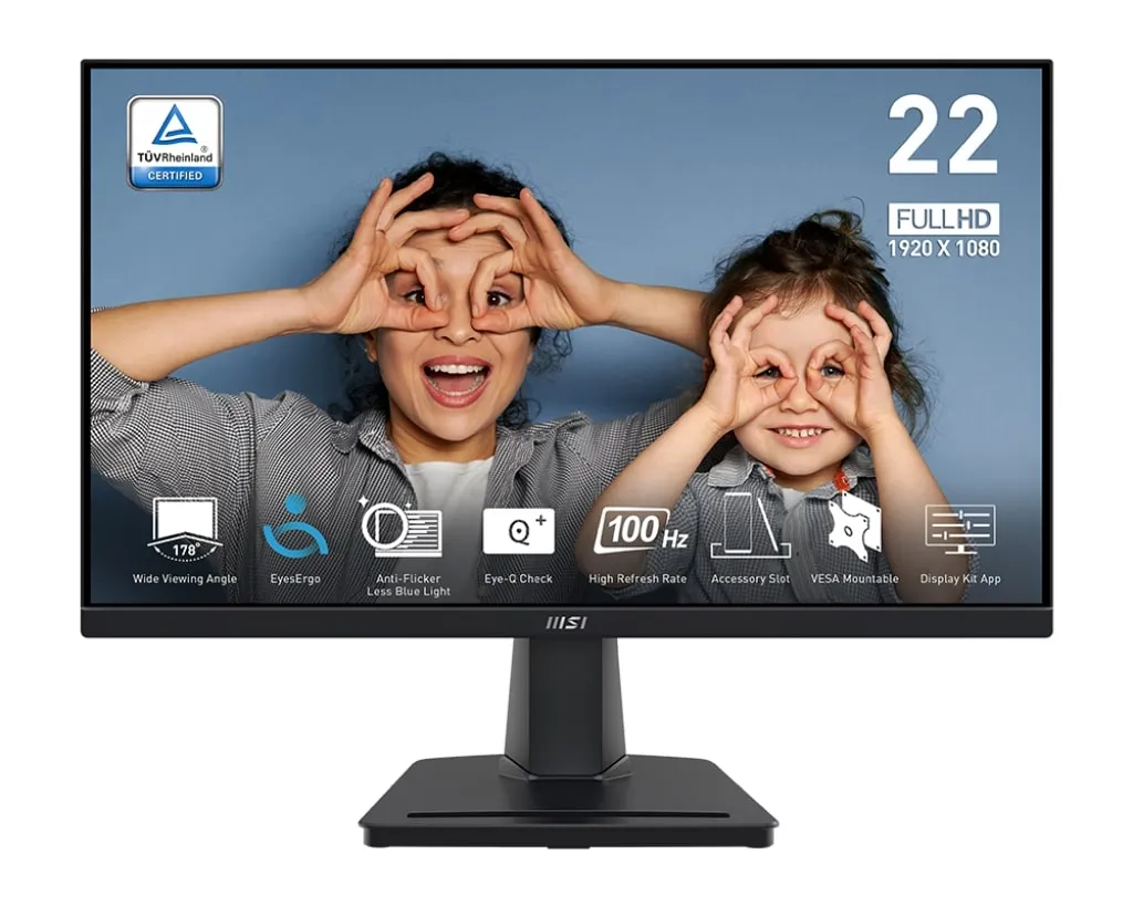 Монитор 21.45" PRO MP225V D-Sub, HDMI, VA, 100Hz, 4ms, sRGB 100%, AdaptiveSync MSI (9S6-3PE0CM-001) Монитор 21.45" PRO MP225V D-Sub, HDMI, VA, 100Hz, 4ms, sRGB 100%, AdaptiveSync MSI (9S6-3PE0CM-001)