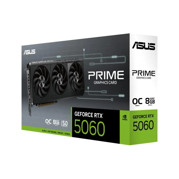 Відеокарта GeForce RTX 5060 8 GB GDDR7 OC PRIME-RTX5060-O8G ASUS (90YV0N10-M0NA00) - Фото 10