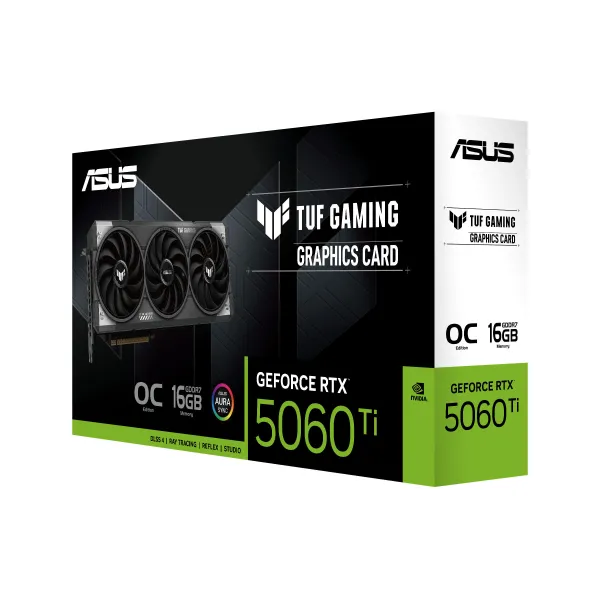 Відеокарта GeForce RTX 5060 Ti 16 GB GDDR7 OC TUF-RTX5060TI-O16G-GAMING ASUS (90YV0MG0-M0NA00) - Фото 8