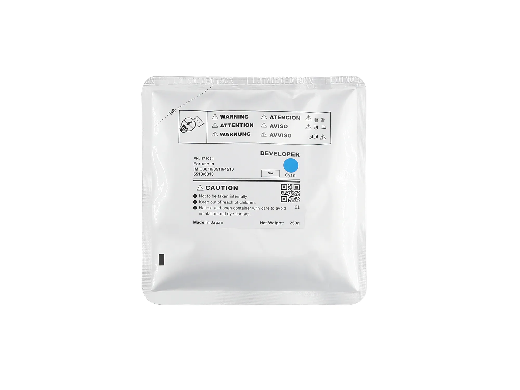 Девелопер Ricoh IM C3010, 160К, блакитний CET (CET171054) Девелопер Ricoh IM C3010, 160К, блакитний CET (CET171054)