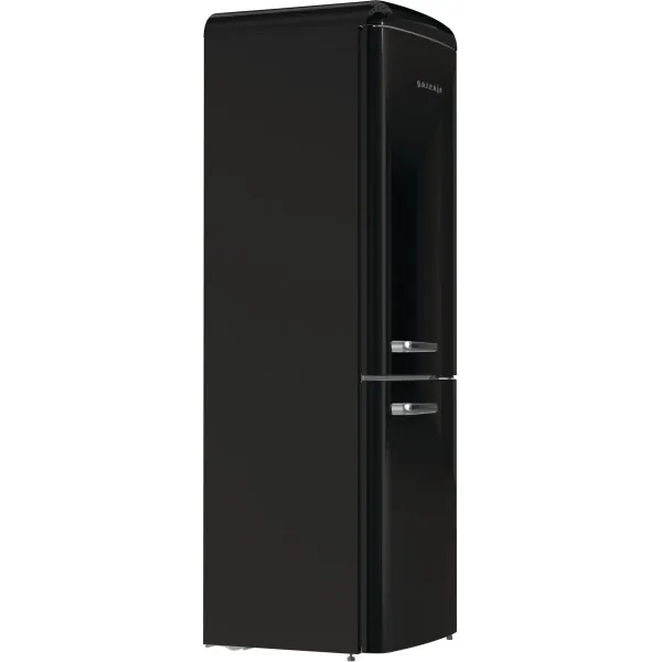 Холодильник 194x66x60см, 2 двері, 204(96)л, А++, Retro, NoFrost+, чорний Gorenje (ONRK619DBK) - Фото 3