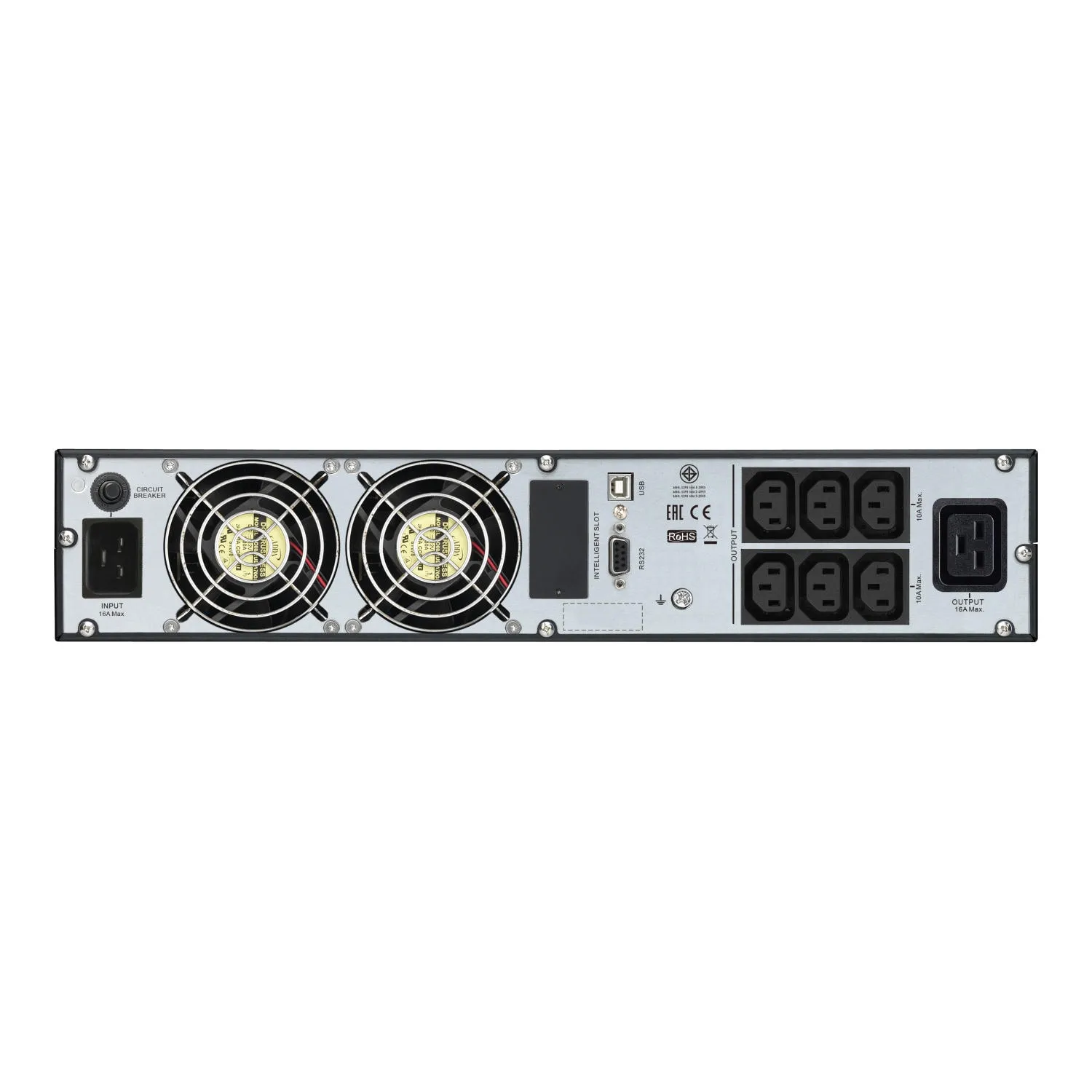 ДБЖ Easy UPS SRV 3000VA/2700W, RM 2U, LCD, USB, RS232, 6xC13, 1xC19 APC (SRV3KRIRK-E) - Фото 2