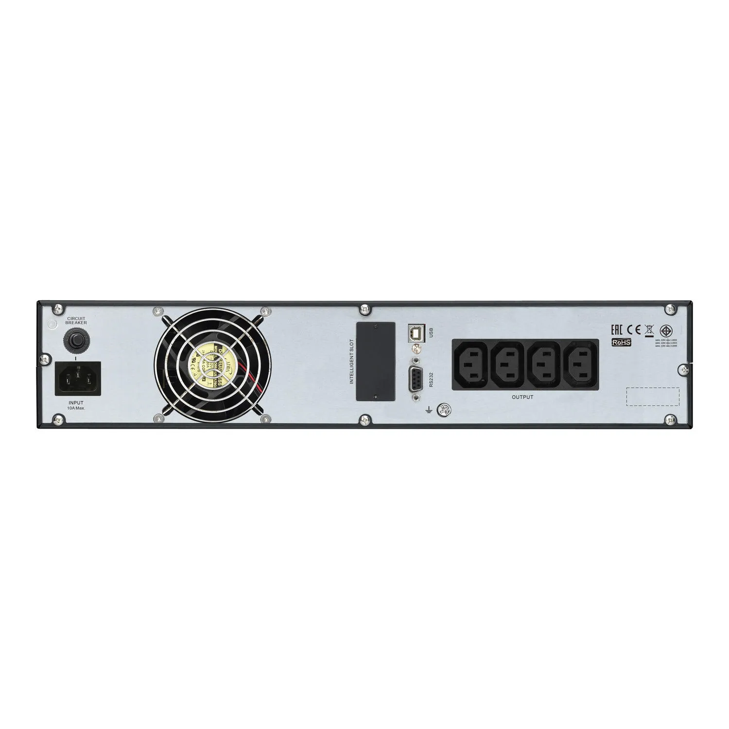 ДБЖ Easy UPS SRV 2000VA/1800W, RM 2U, LCD, USB, RS232, 3xC13 APC (SRV2KRIRK-E) - Фото 3