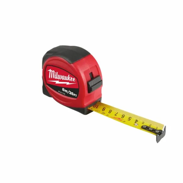 Рулетка Slimline S8-26/25, 8мх25мм Milwaukee (48227726)