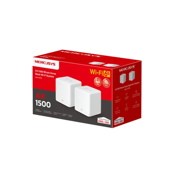 Система WiFi-Mesh Halo H60X AX1500, 3xGE LAN/WAN, 2мод MERCUSYS (HALO-H60X-2-PACK) - Фото 8