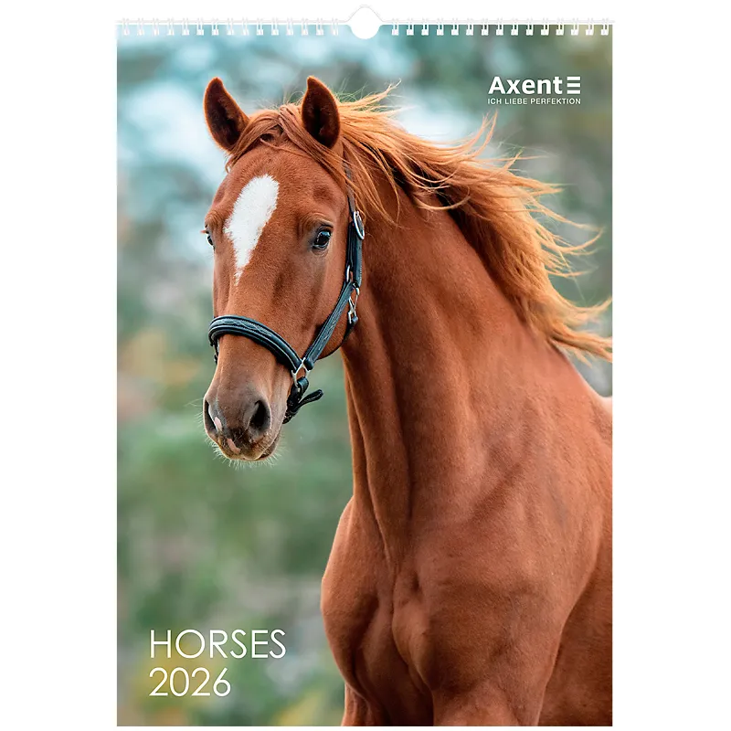 Календар настінний А3 2026, Horses Axent (8804-26-3-A) Календар настінний А3 2026, Horses Axent (8804-26-3-A)