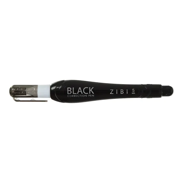 Коректор-ручка BLACK 5 мл, спиртова основа, металевий кінчик Zibi (ZB.2903) - Фото 12