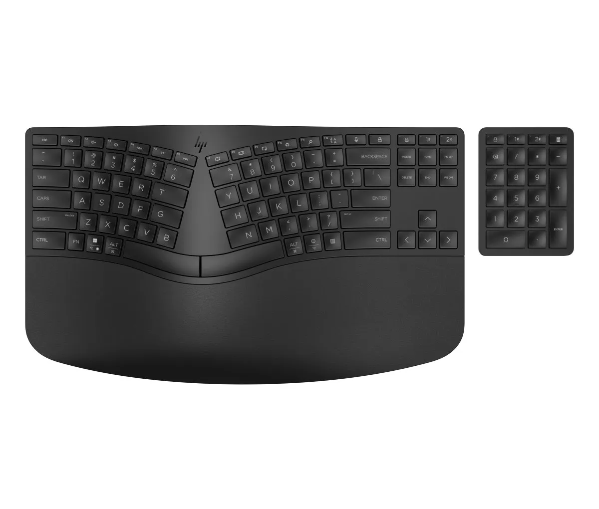 Клавіатура бездротова BT мембранна 960 BLK Ergonomic split-zone, EN/UK, чорна HP (7E755AA) Клавіатура бездротова BT мембранна 960 BLK Ergonomic split-zone, EN/UK, чорна HP (7E755AA)
