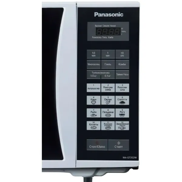 Микроволновая печь, 23л, 800Вт, дисплей, белый Panasonic (NN-GT352WZUE) - Фото 3