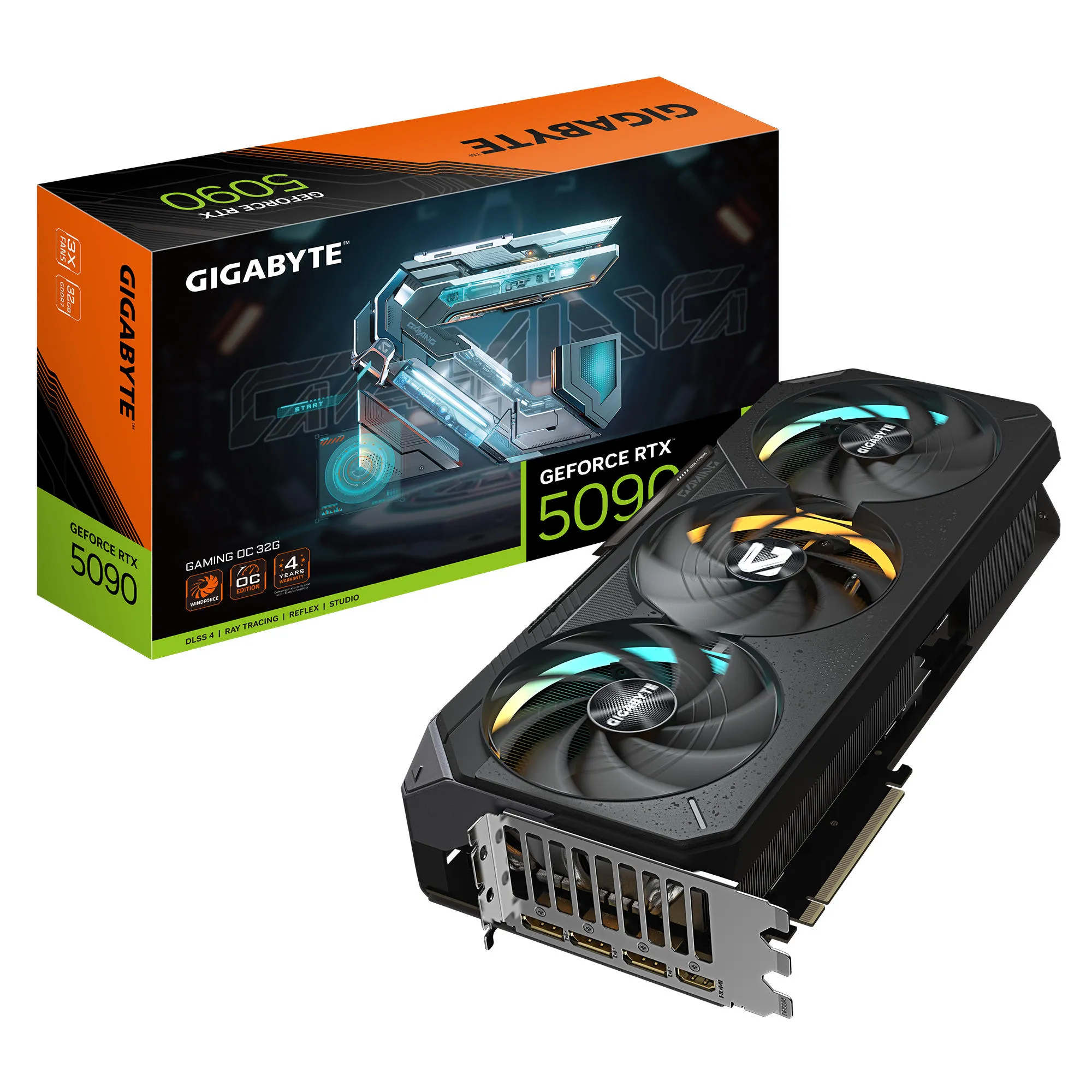 Видеокарта GeForce RTX 5090 32GB GDDR7 GAMING OC GIGABYTE (GV