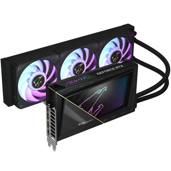 Відеокарта GeForce RTX 5090 32GB GDDR7 AORUS XTREME WATERFORCE GIGABYTE (GV-N5090AORUSX_W-32GD) - Фото 1