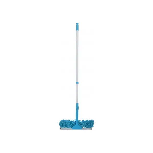 Швабра для мытья окон Лапша, телескопическая, 120 см, голубая Economix Cleaning (E72724) - Фото 12