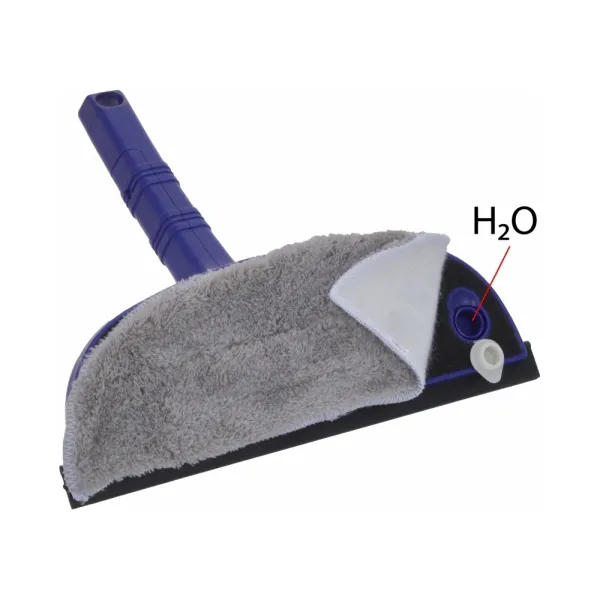 Швабра для мытья окон с пульверизатором и микрофиброй, 220 мл, синяя Economix Cleaning (O73012) - Фото 2