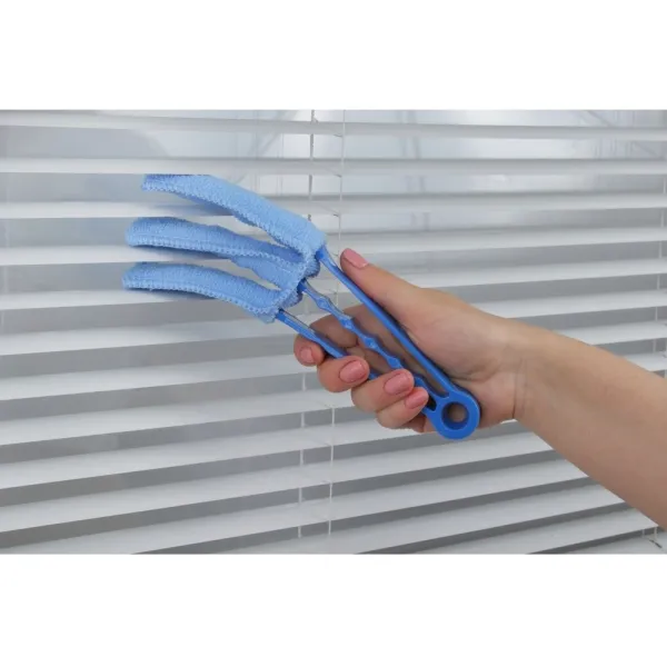 Щетка для жалюзи и радиатора голубая Economix Cleaning (E72722) - Фото 1