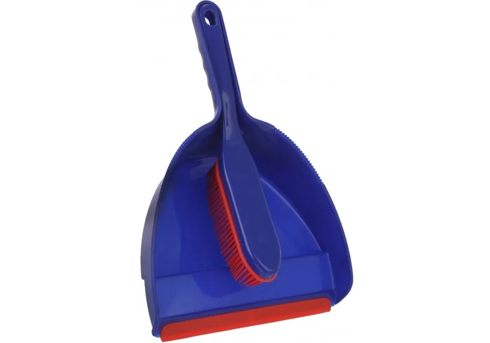 Набір для прибирання - щітка з гумовим ворсом та совок 23 см синій Optima Cleaning (O73014) Набір для прибирання - щітка з гумовим ворсом та совок 23 см синій Optima Cleaning (O73014)