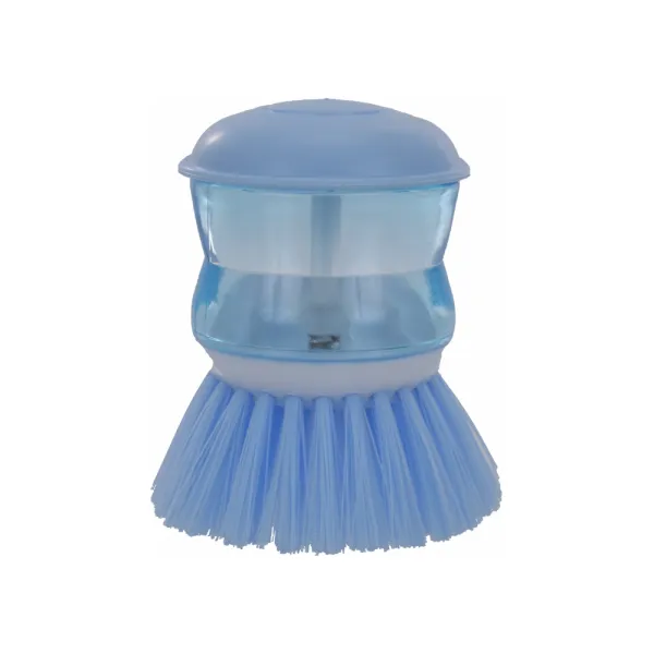 Щетка для мытья посуды с дозатором голубая Economix Cleaning (E72725) - Фото 7