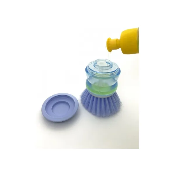Щетка для мытья посуды с дозатором голубая Economix Cleaning (E72725) - Фото 1