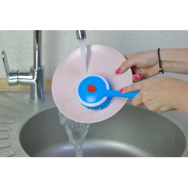 Щетка для мытья посуды синяя Economix Cleaning (E72721) - Фото 1