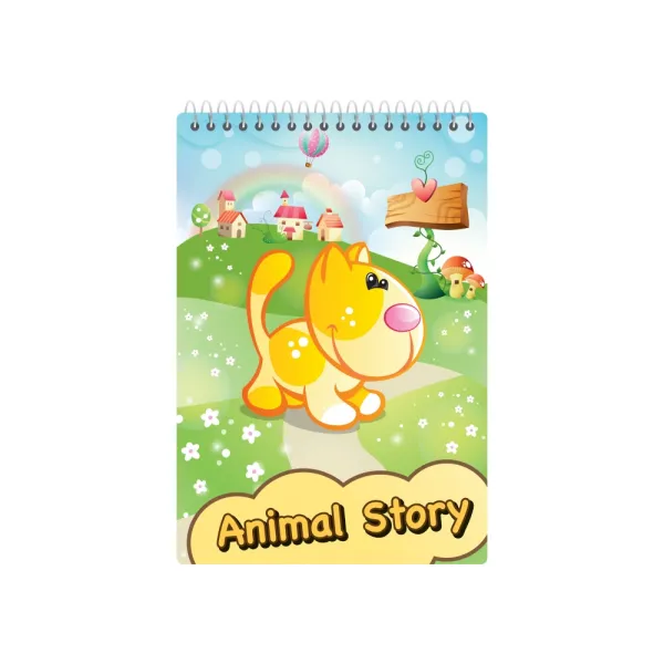 Блокнот Animal Story А6, верхня спіраль, клітина, 48 арк Economix (E20319-98) - Фото 2