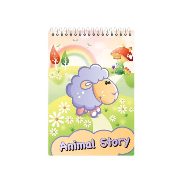 Блокнот Animal Story А6, верхня спіраль, клітина, 48 арк Economix (E20319-98) - Фото 5