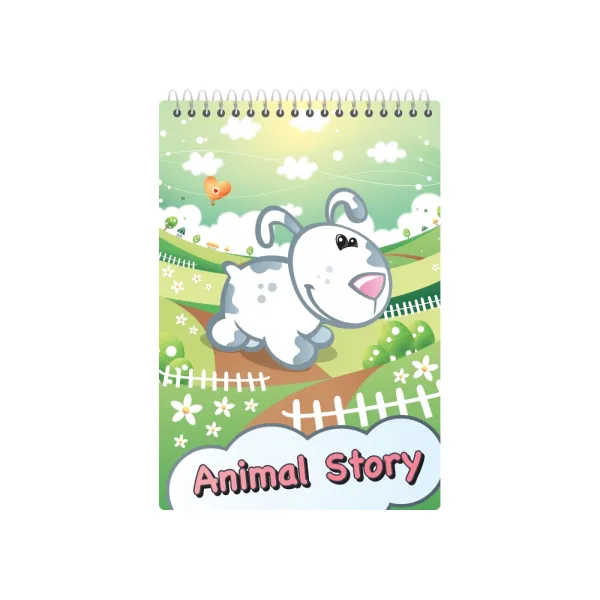 Блокнот Animal Story А6, верхня спіраль, клітина, 48 арк Economix (E20319-98) - Фото 6