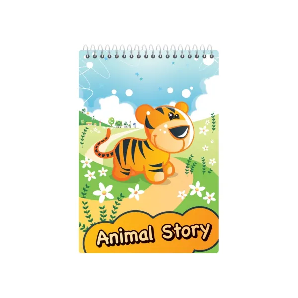 Блокнот Animal Story А6, верхня спіраль, клітина, 48 арк Economix (E20319-98) - Фото 7