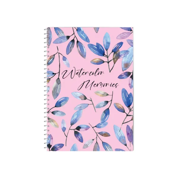 Блокнот Watercolor Memories, А5, обложка картон, спираль, 80 л, клетка Optima (O27156) - Фото 5