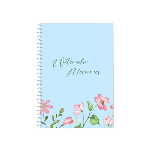 Блокнот Watercolor Memories, А5, обложка картон, спираль, 80 л, клетка Optima (O27152) - Фото 2