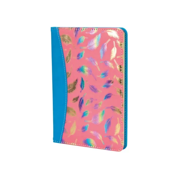 Блокнот из эко-кожи на магните, А5, 80 л, блок - крем, бумага, линия Maxi (MX26233) - Фото 1