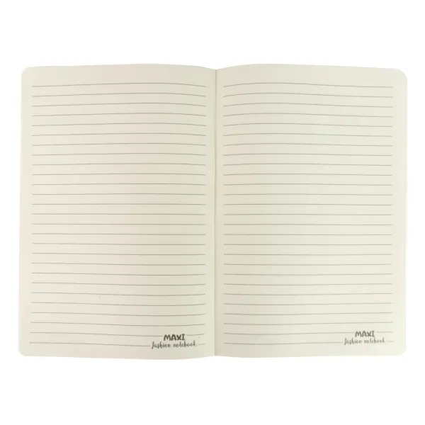 Блокнот из эко-кожи на магните, А5, 80 л, блок - крем, бумага, линия Maxi (MX26235) - Фото 1
